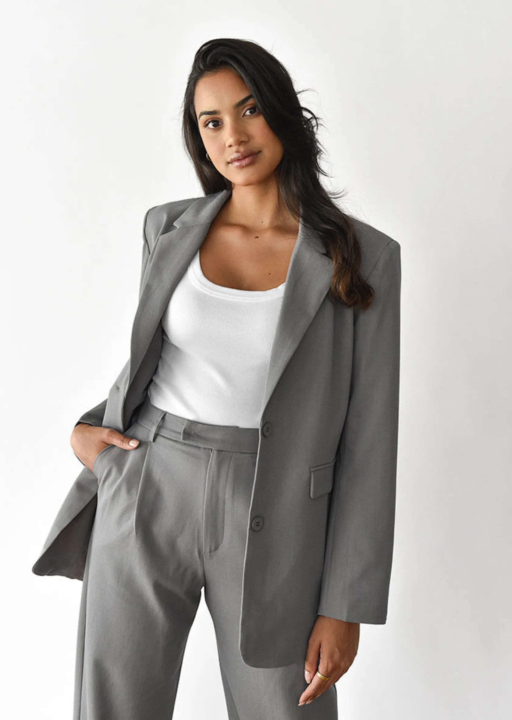 Outfitbook Blazer droit GRIS Outlet