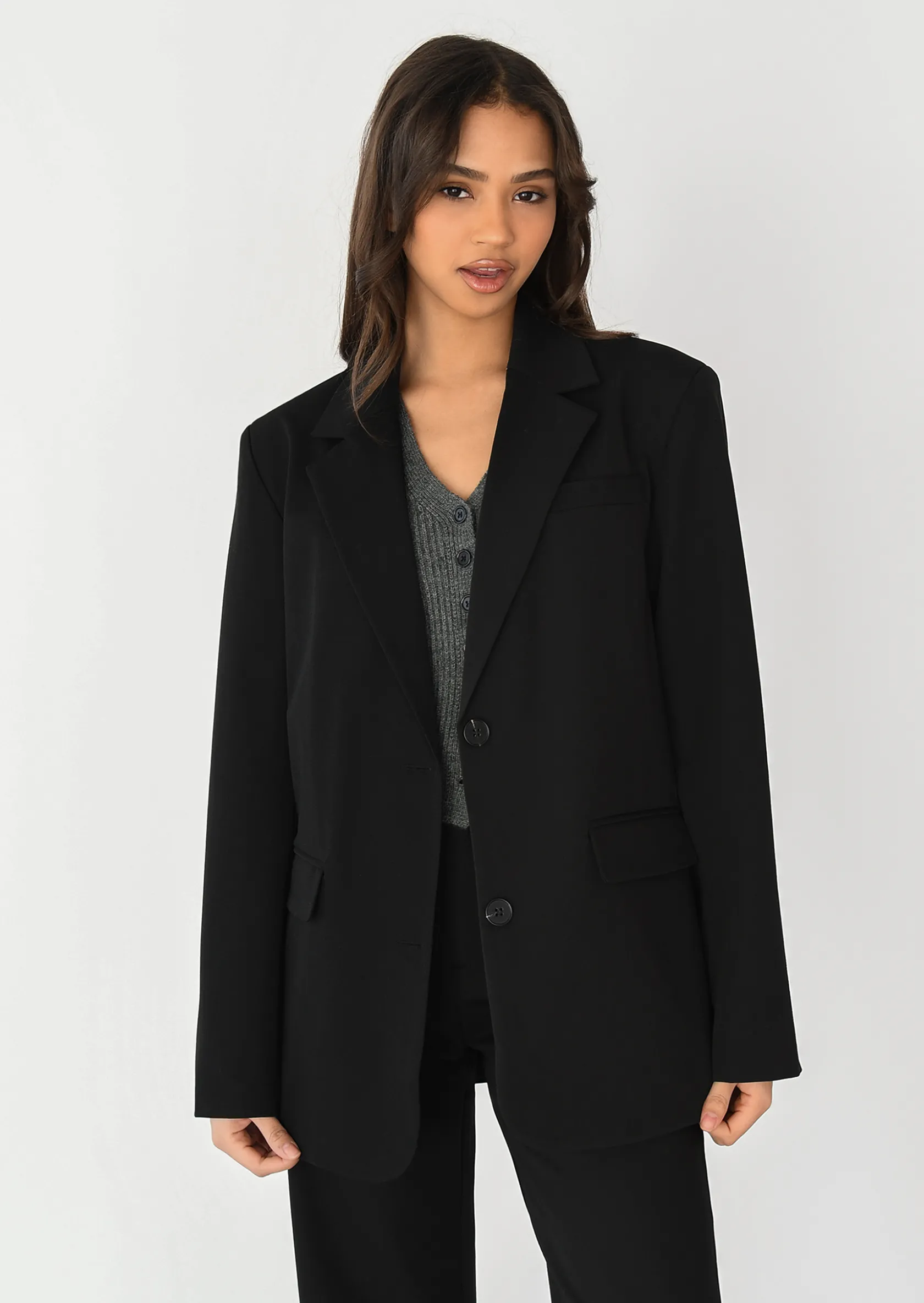 Outfitbook Blazer droit oversize NOIR Fashion