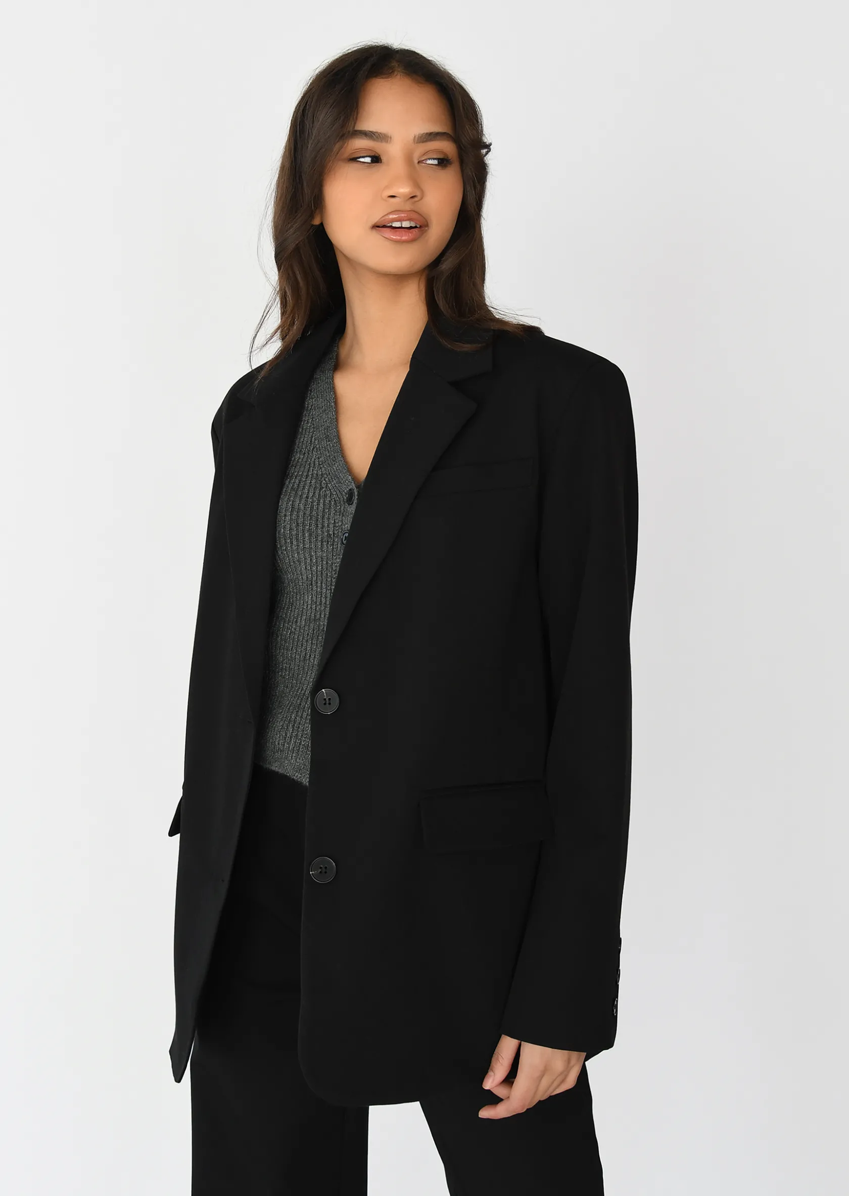 Outfitbook Blazer droit oversize NOIR Fashion