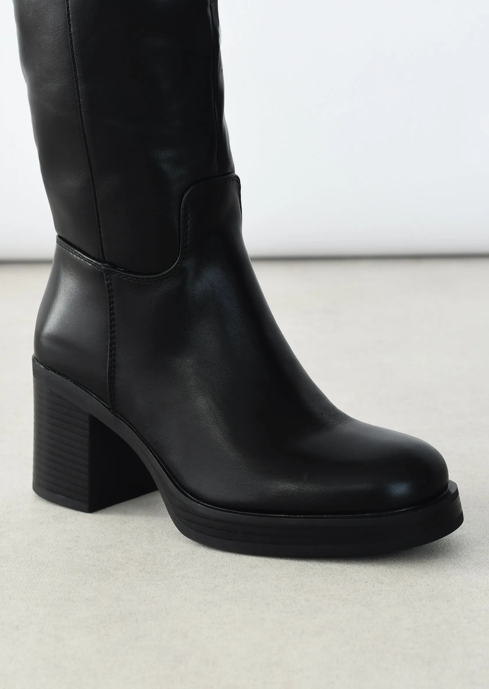 Outfitbook Bottes hautes à talons NOIR Flash Sale