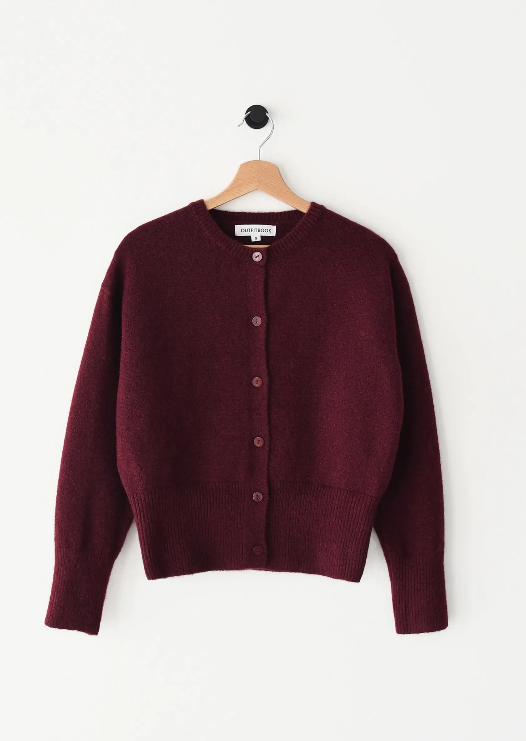 Outfitbook Cardigan maille boutons BORDEAUX Best