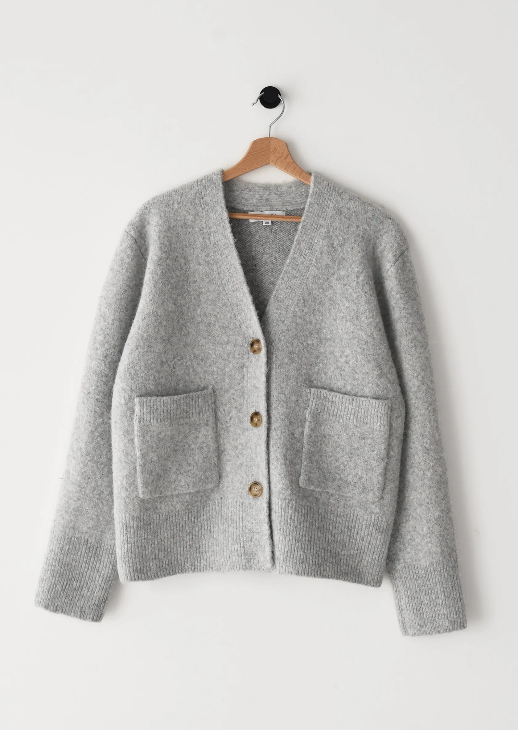 Outfitbook Cardigan maille poches GRIS Best Sale