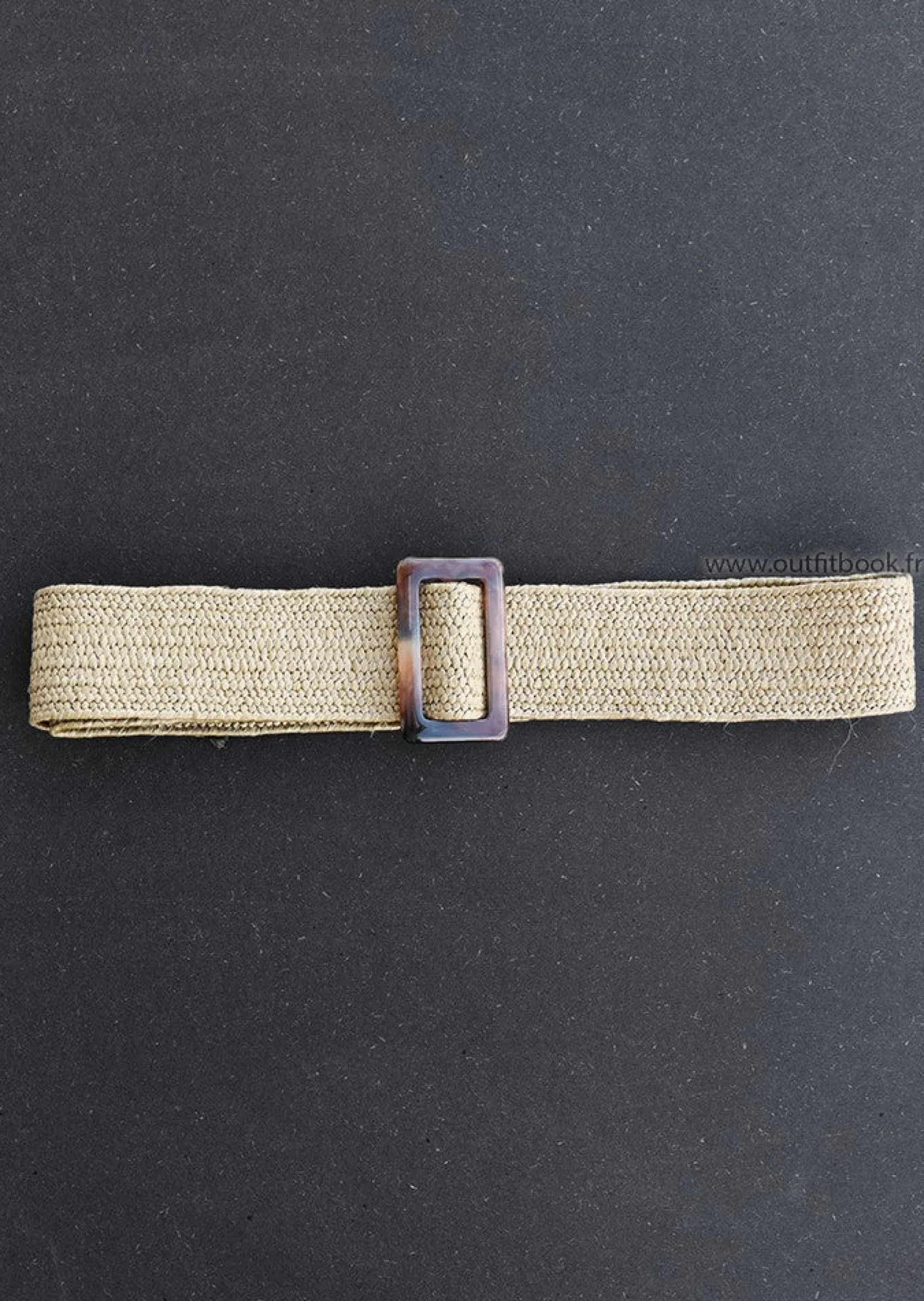 Outfitbook Ceinture tressée taupe à boucle effet écaille tressee Online