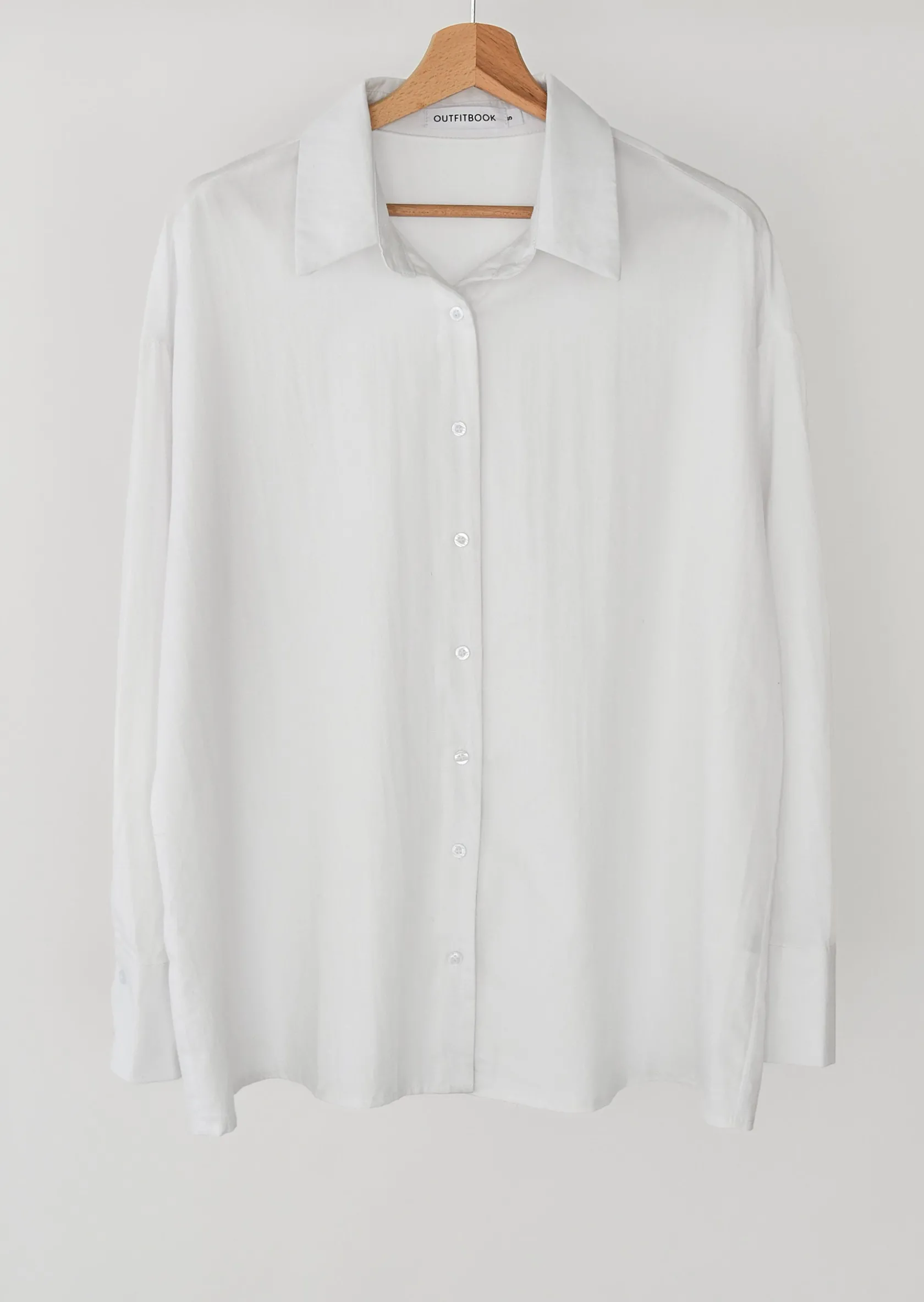 Outfitbook Chemise en coton BLANC Fashion