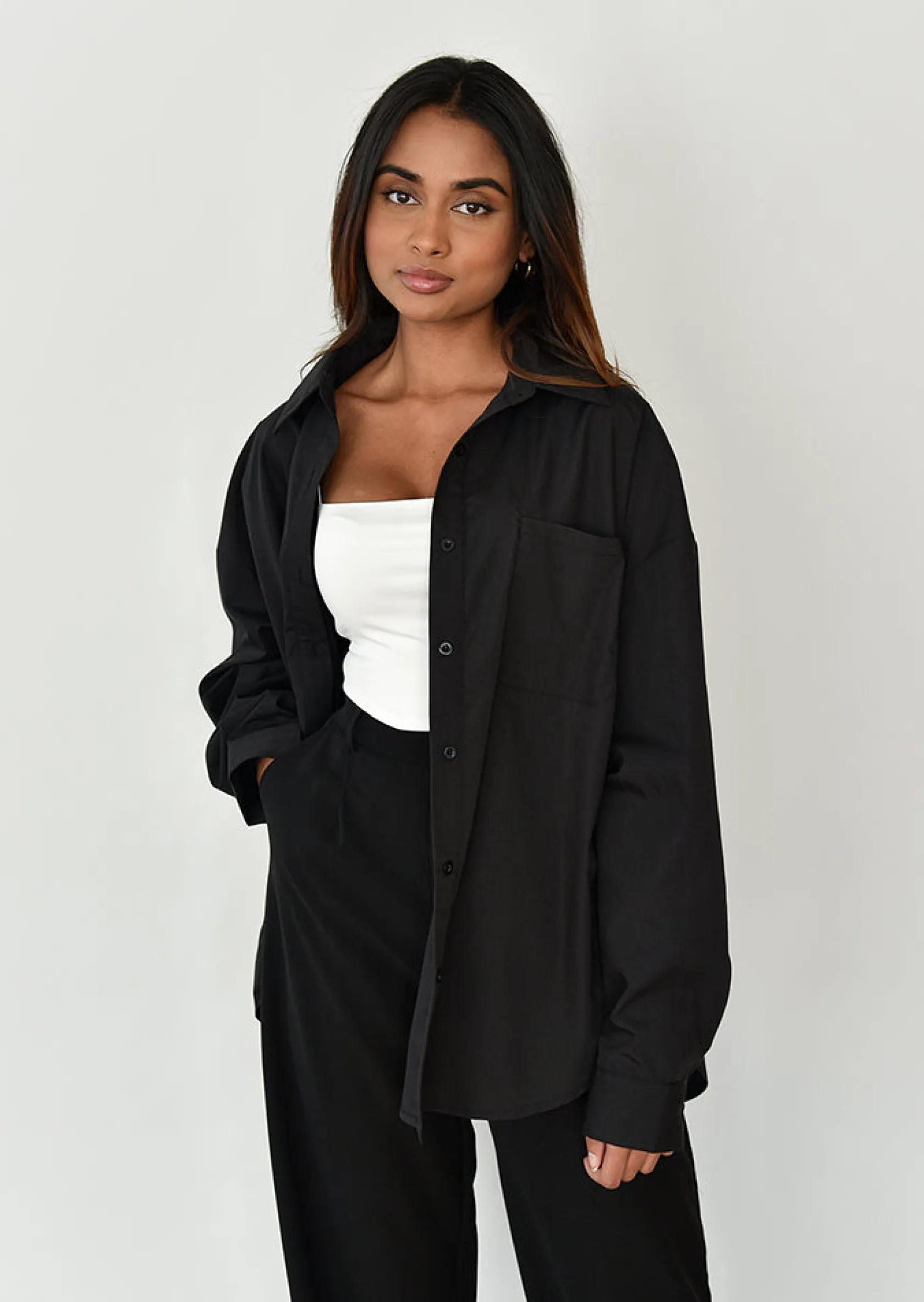 Outfitbook Chemise oversize NOIR Flash Sale