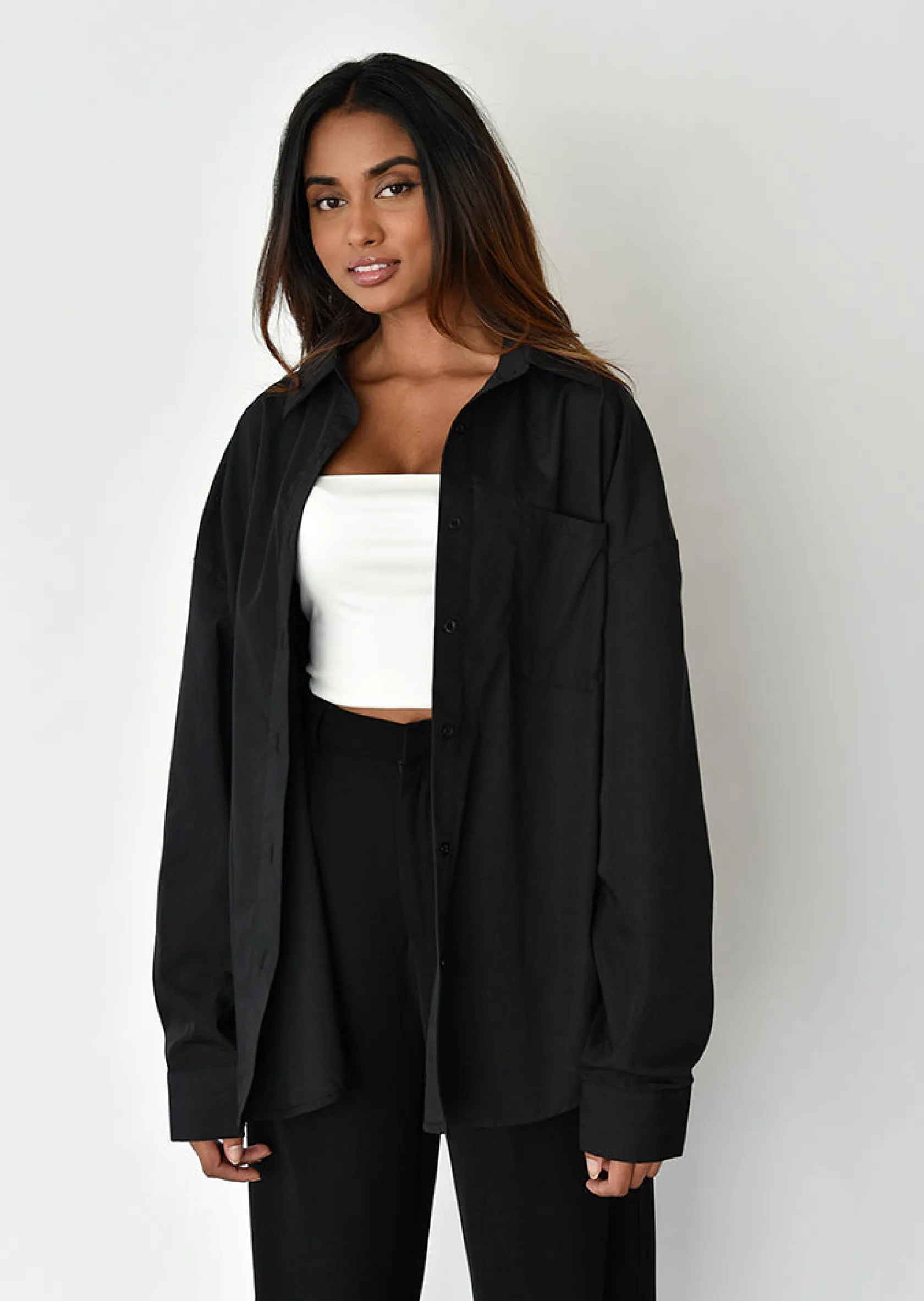 Outfitbook Chemise oversize NOIR Flash Sale