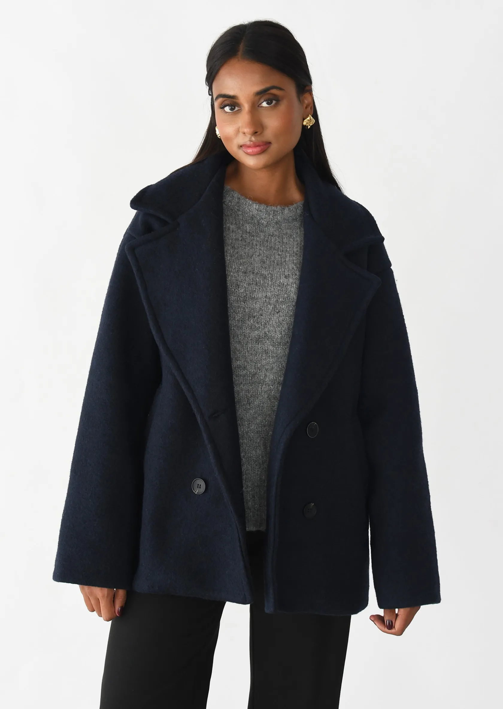 Outfitbook Manteau court BLEU Clearance