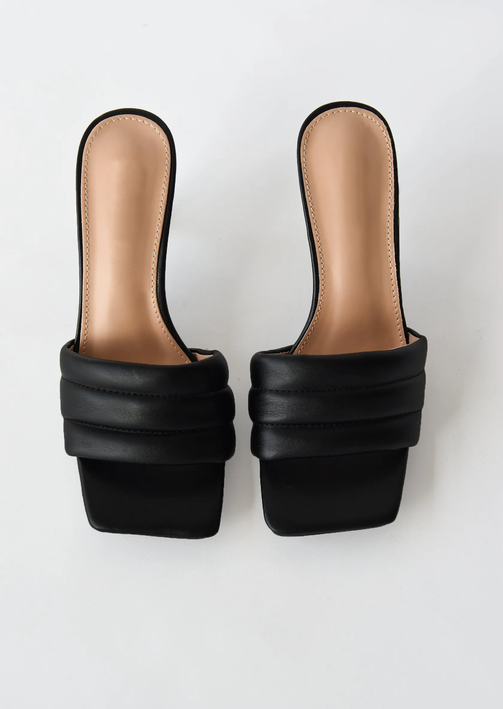 Outfitbook Mules matelassées noir Best