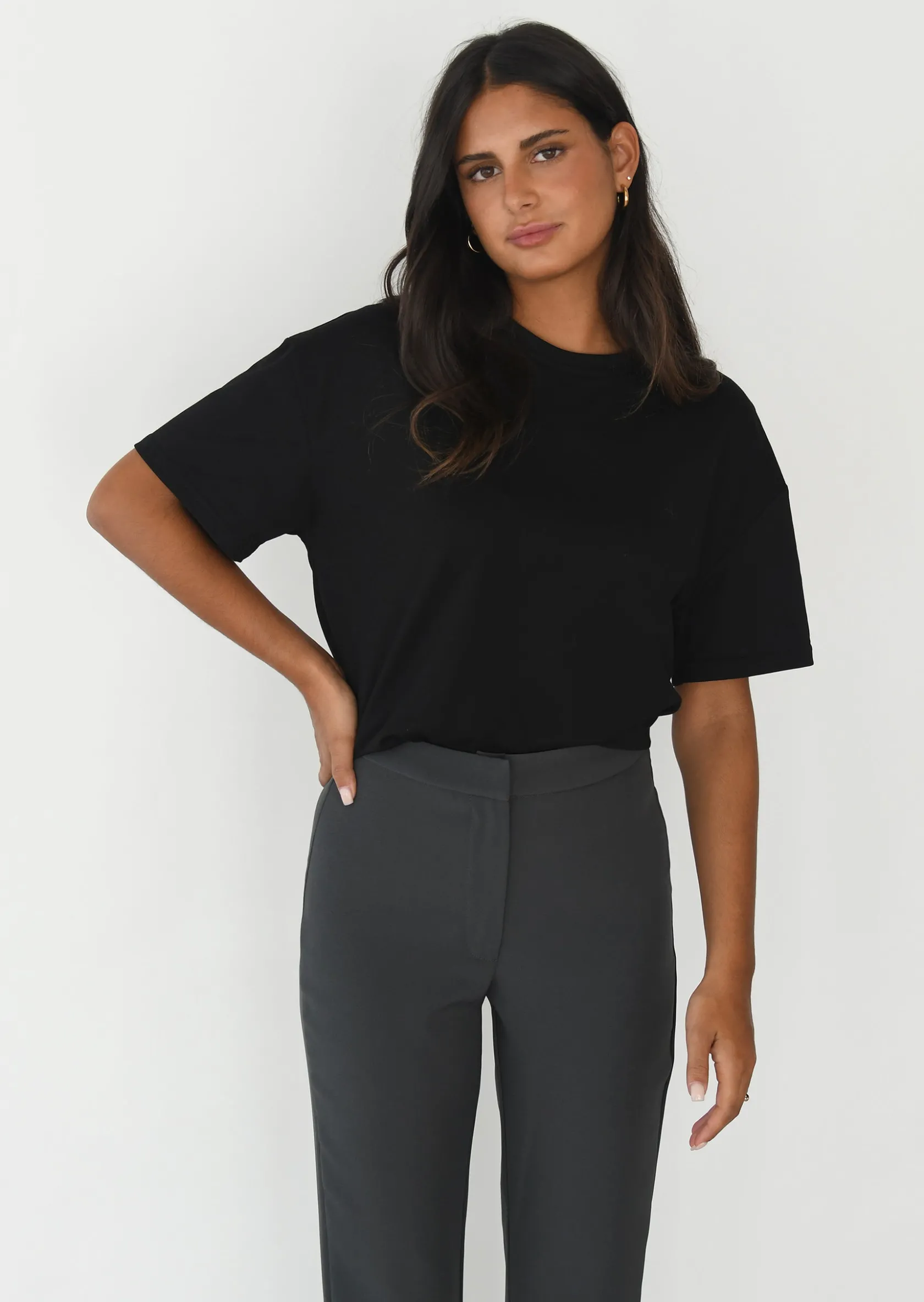 Outfitbook Pantalon ajusté GRIS Online