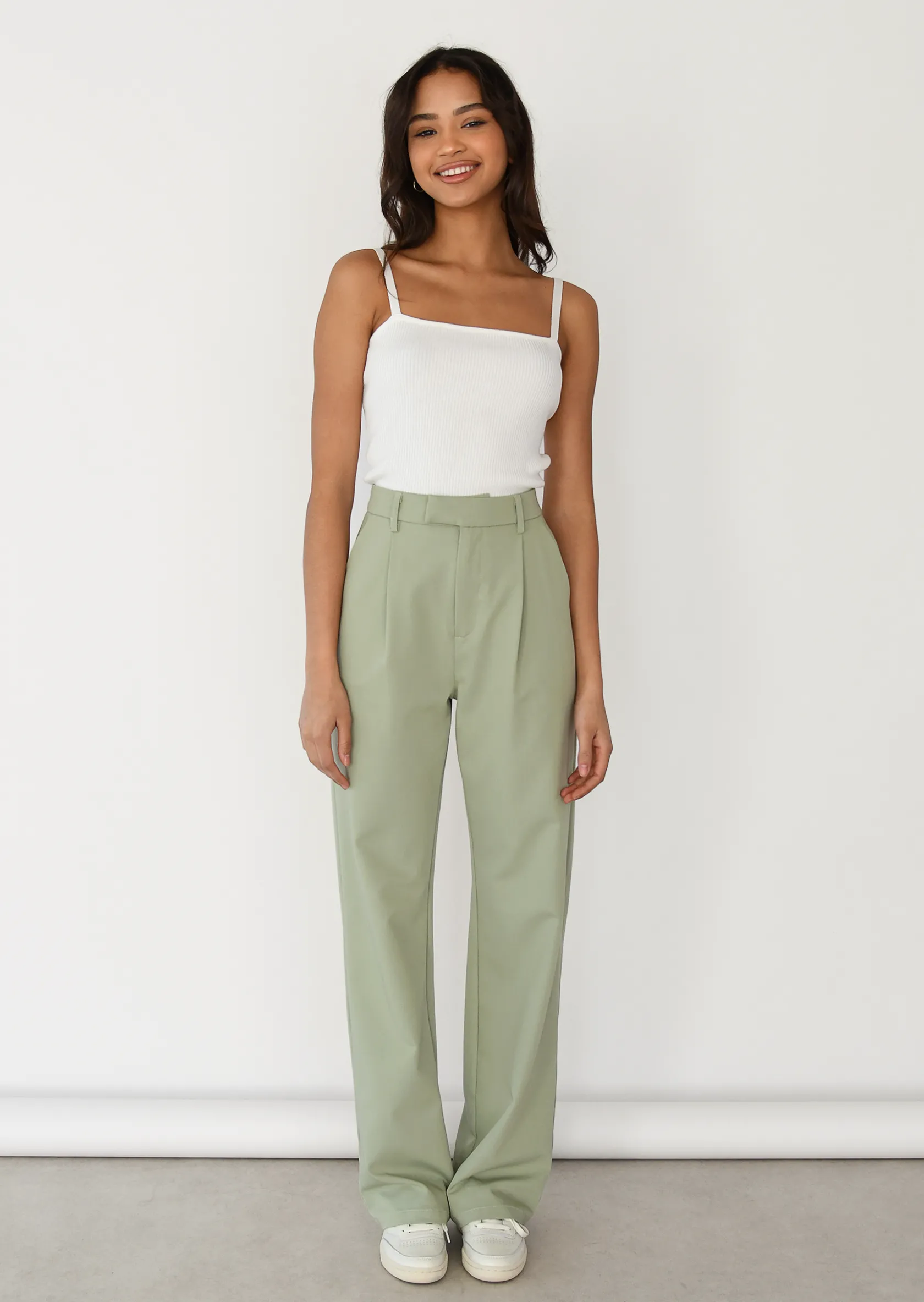 Outfitbook Pantalon de costume VERT Fashion