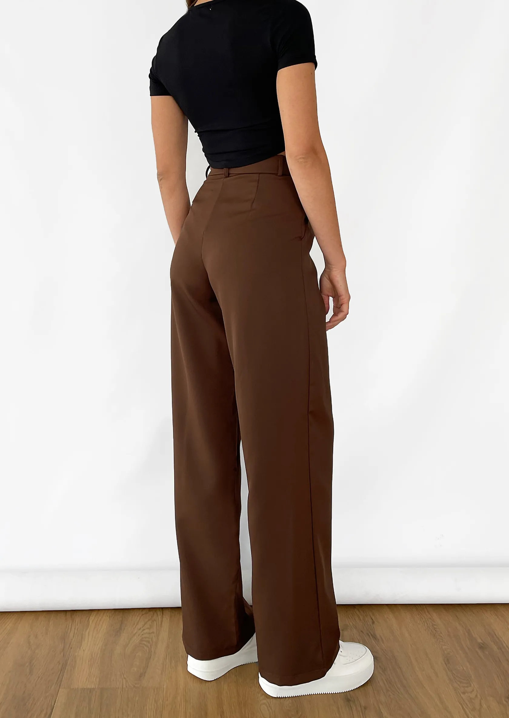 Outfitbook Pantalon large MARRON Clearance