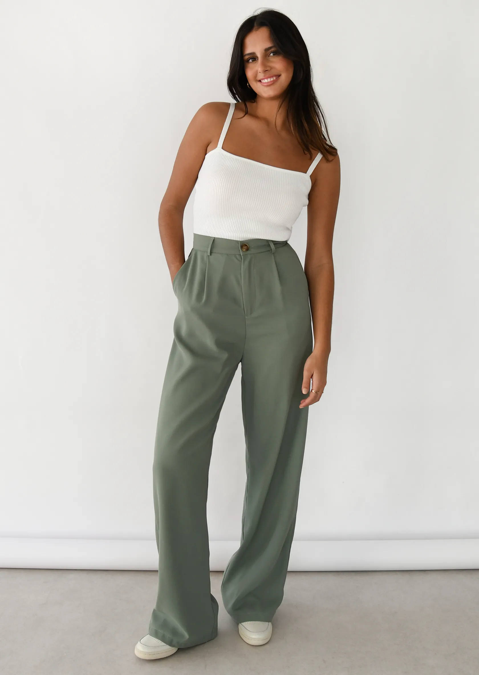 Outfitbook Pantalon wide leg VERT Shop