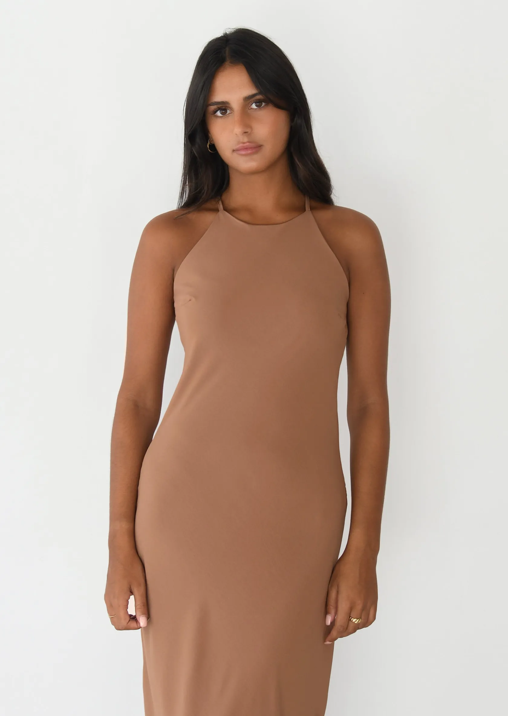 Outfitbook Robe longue col haut TERRACOTTA Cheap