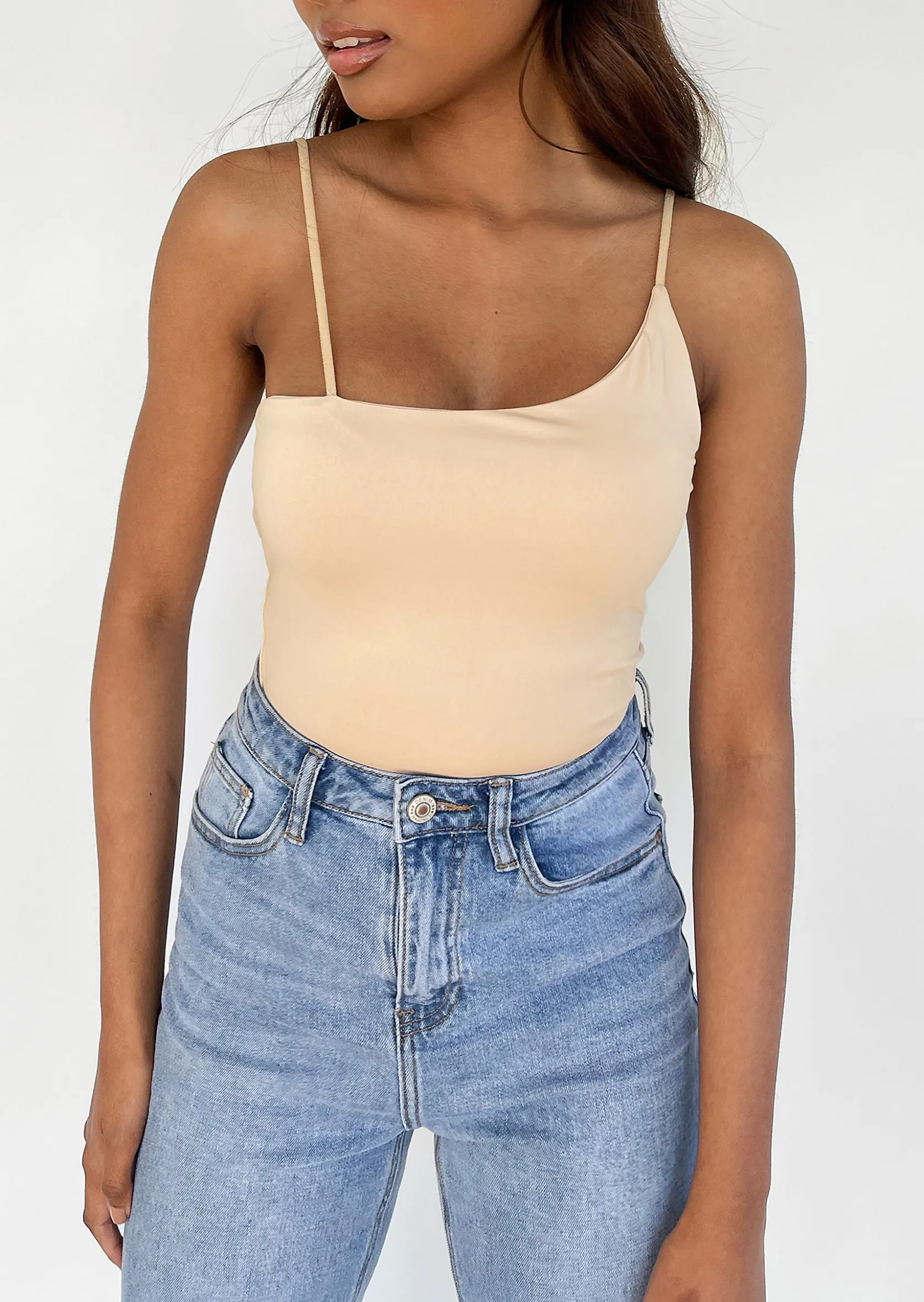 Outfitbook Top asymétrique BEIGE Cheap