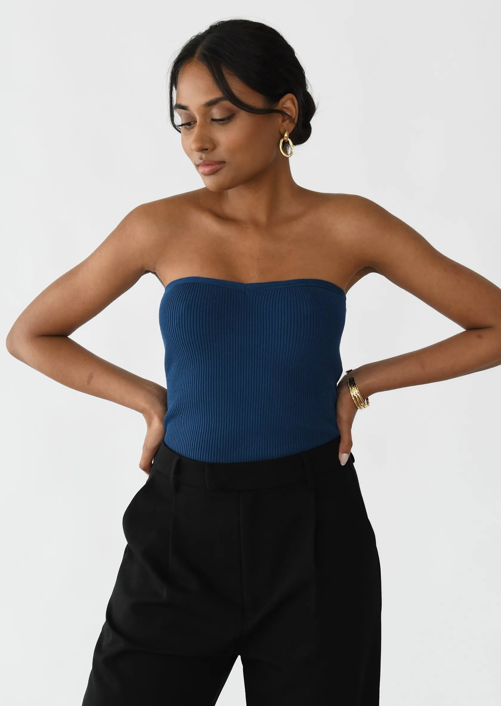 Outfitbook Top bandeau BLEU Store