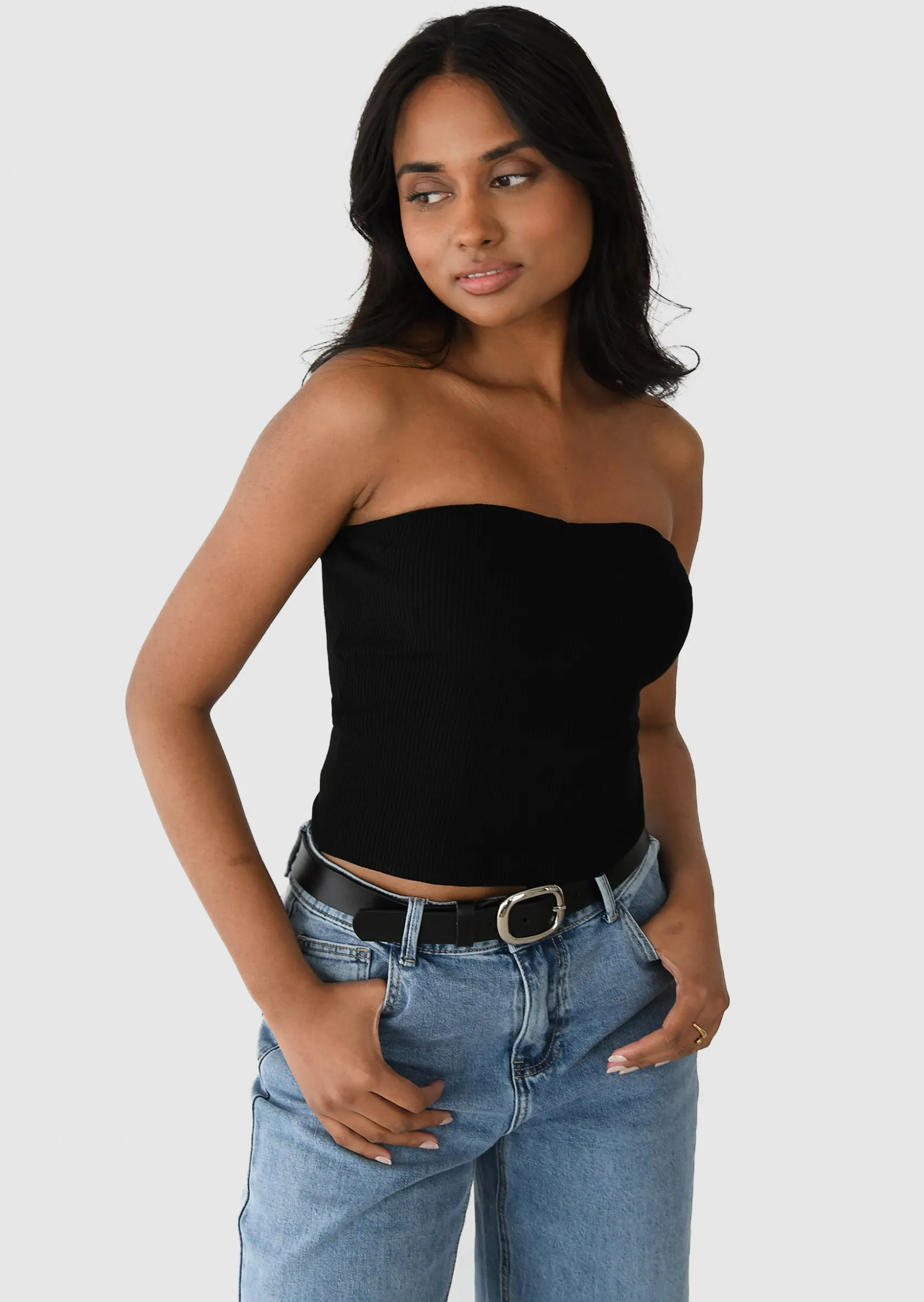 Outfitbook Top bandeau NOIR Best Sale