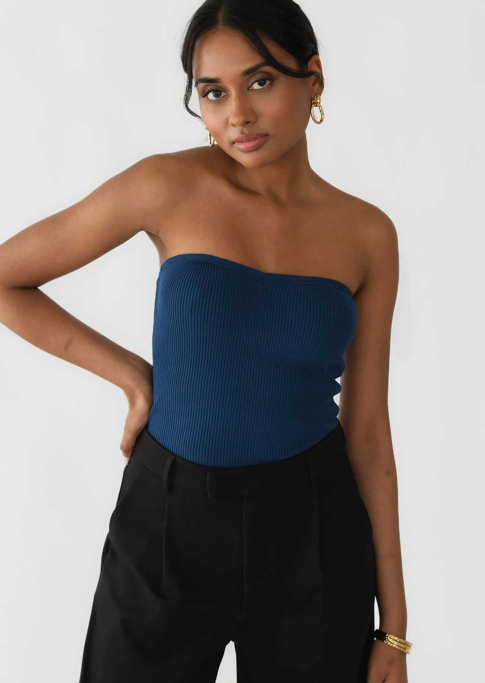 Outfitbook Top bandeau BLEU Store