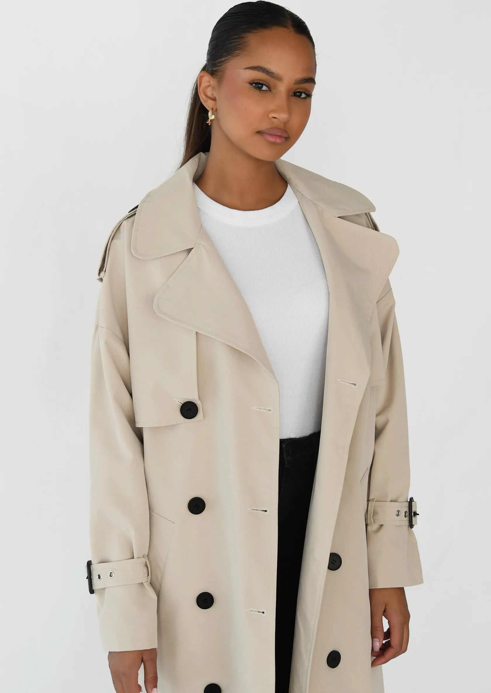 Outfitbook Trench BEIGE Cheap